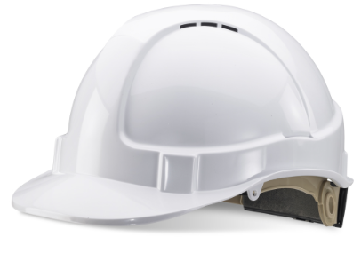 VENTED SAFETY HELMET WITH RATCHET